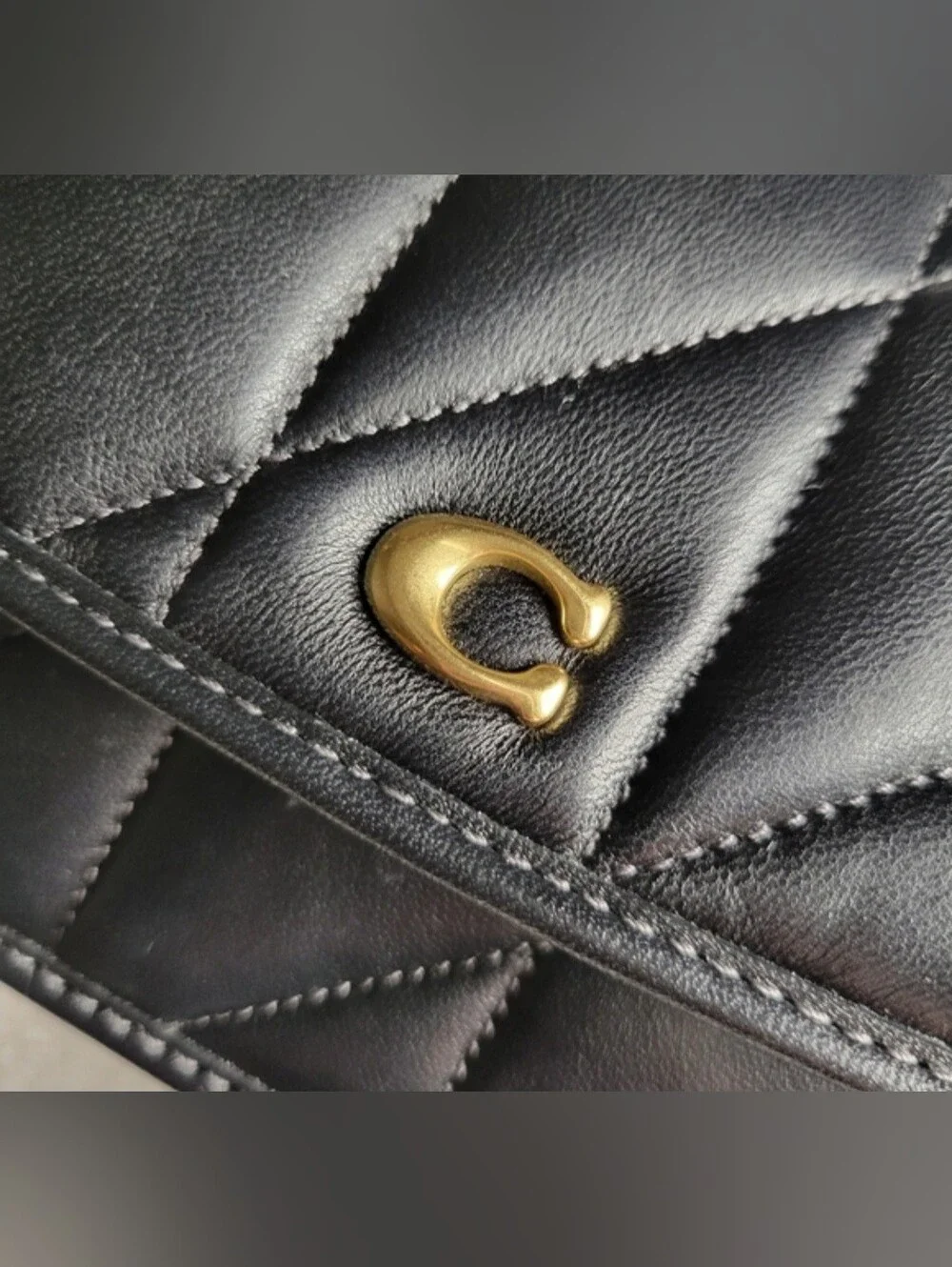 Authentic Coach Hayden Crossbody in Black Quilted Leather